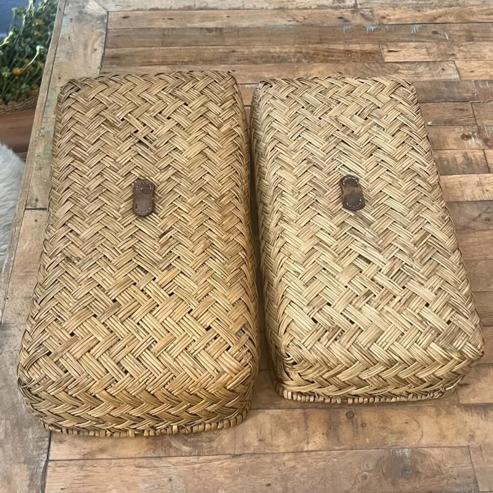 Japanese Gyori Bamboo Storage Baskets 19.5